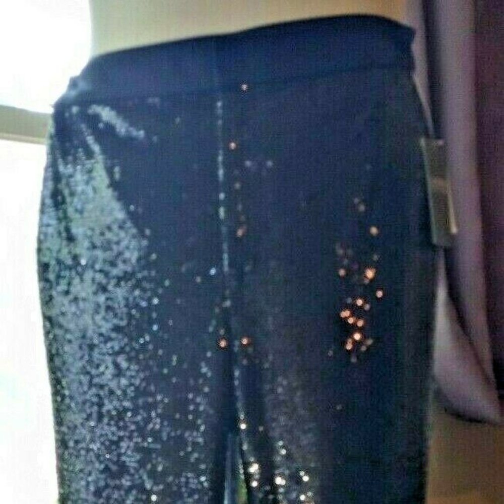 Ralph Lauren Pants Black Sequin Size 4 MSRP $295